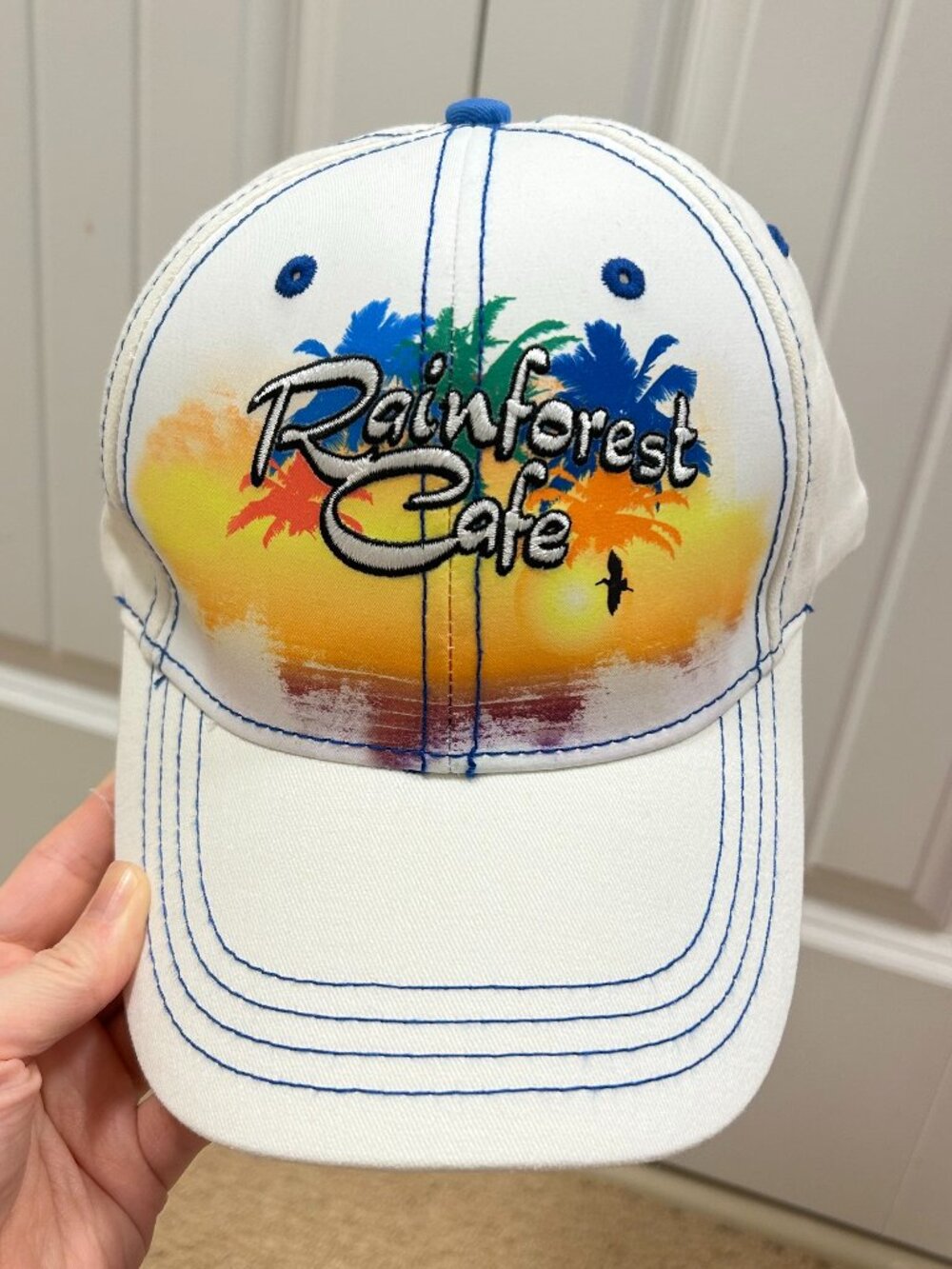 Rainforest Cafe Baseball Cap Rainbow